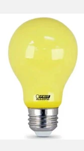 Feit 60W Equivalent A19 5Watt Medium E26 Base Non-Dimmable Yellow Bug Light Bulb - Picture 1 of 1
