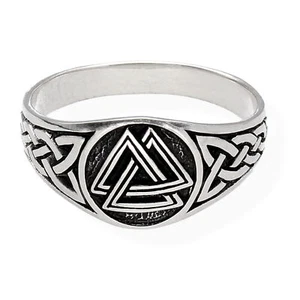 Valknut Ring Wotansknoten keltisch Odin 925 Sterling Silber Motivring msr53 - Bild 1 von 40