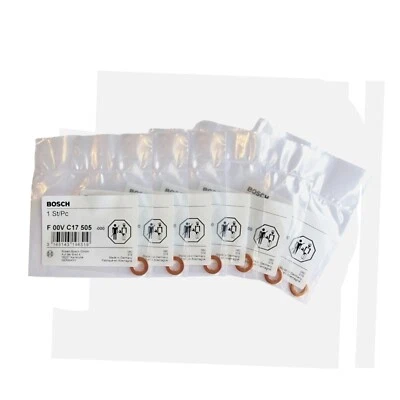 Inyector de combustible genuino Bosch Audi A6 C5 2.5 TDI lavadoras de cobre x 6 F00VC17505 Foto 1 de 2