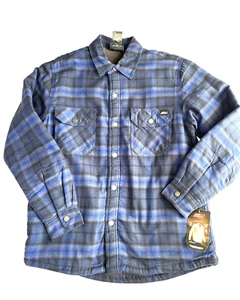 NEW Genuine Dickies Blue & Black Men Shacket Size M - Picture 1 of 15