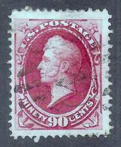 Sc 155 90c Perry Carmine F-VF 3 Large Margins Used Unobtrusive Cancel Sound (M08 - Picture 1 of 2