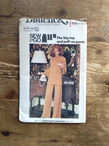 4027 Sew & Go Knit Top & Trousers Size 10 Uncut Vintage Butterick Sewing Pattern - Picture 1 of 2