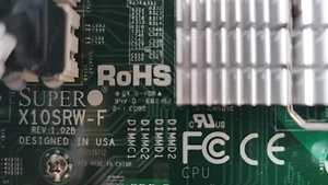 Placa madre de servidor Supermicro X10SRW-F con procesador Xeon E5-1650 V4 y disipador térmico - Imagen 1 de 2