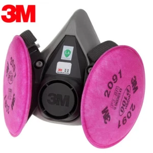3M 6200 2091 Filter Staubmaske Industrie Staub Schleifen Schneiden Faser Schweißen Rauch - Bild 1 von 6