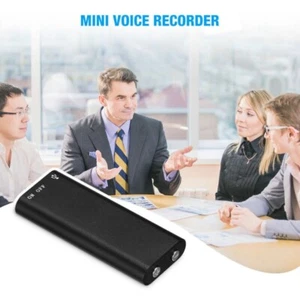 8 16 32 GB Digital Voice Activated Recorder Mini Audio Recording Device 96Hr - Picture 1 of 15