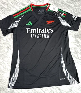 Adidas Arsenal Away Soccer Jersey 24-25 Black IS8120 Women’s Medium Authentic - Picture 1 of 11