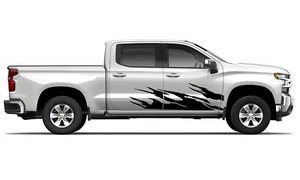 Door flames graphics stickers decal compatible with Chevrolet Silverado - Picture 1 of 15