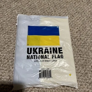 Ukraine Flag 3 x 5-Ft Ukrainian National Flag, Polyester New In Packaging - Picture 1 of 4