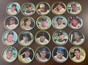 1964 TOPPS BASEBALL MÜNZEN LOT X 20 = MATHEWS-ROBINSON-HOWARD-WYNN & MEHR - Bild 1 von 11