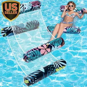 2 Pack Pool Floats Adult - 4-In-1 Pool Floats Hammock, Drifter, Lounge Chair,... - Picture 1 of 1