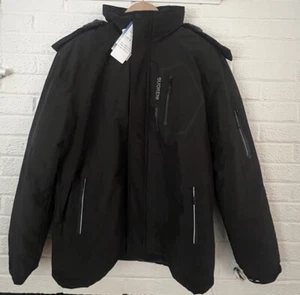 Suokeni Ski Jacket Coat Mens Size Medium M Black Faux Fur Lined Winter Snow - Picture 1 of 15