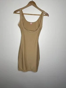 Spanx Star Power Knee Length Body Shapeware Dress Skirt M Tan Beige - Bild 1 von 9