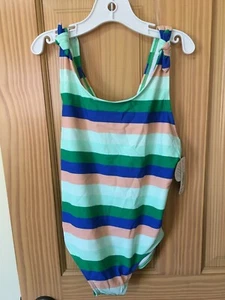 NWT Gymboree Girls Stripe Swimsuit 1 pc UPF 50+ 5/6,7/8,10/12 - Picture 1 of 1