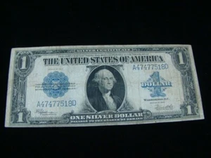 1923 United States Silver Certificate $1 One Dollar Note - Picture 1 of 2