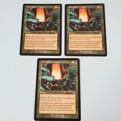 3x Strength of Night - Apocalypse - MTG Magic The Gathering  - Image 1 of 4