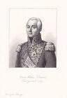 Matthieu Dumas Français Général Militaire Historian Portrait Gravure 1830