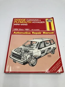 Minivans Haynes manual 1984-1995 Caravan Voyager y Town and Country - Imagen 1 de 5