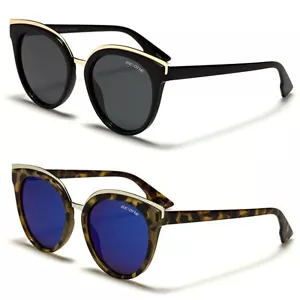 BeOne Polarized Oversize Cat Eye Women's Round Sunglasses - Picture 1 of 7
