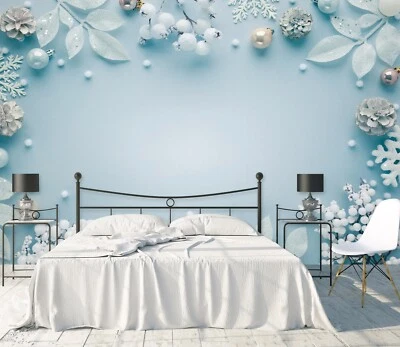 3D Hellblaue Perlen H016 Tapete Wandbild Selbstklebend Abnehmbare Aufkleber Erin - Bild 1 von 4