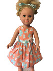 HANDMADE 18&quot; DOLL DRESS FITS AMERICAN GIRL AND OTHERS