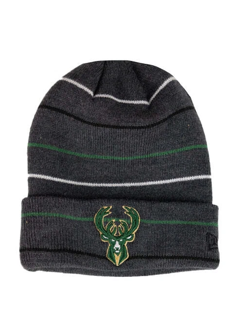 Youth New Era Cuff Rowed Milwaukee Bucks Knit Hat - Image 1 of 1