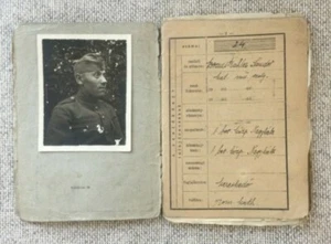 ww2 Hungarian Army Jewish Soldier Photo ID Booklet / Soldbuch 1944 Eastern Front - Picture 1 of 5