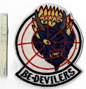 Vietnam War BE-DEVILERS VF-74 Fighter Jet Squadron US Navy Shoulder Patch - Picture 1 of 2