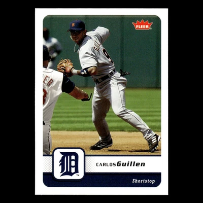 Tarjeta de béisbol Carlos Guillén #345 2006 Fleer Detroit Tigers MLB casi nueva Foto 1 de 3