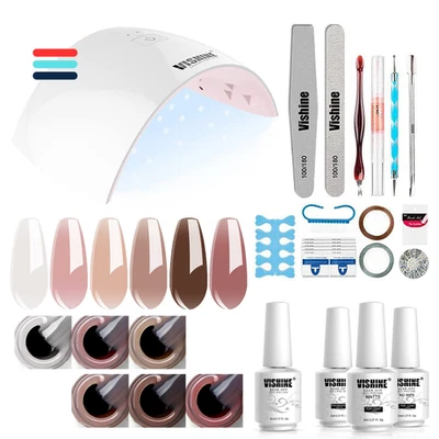 UV LED Nagellampe | 6 Farben Gel Nagellack Set | DIY Nagelkunst - Bild 1 von 4