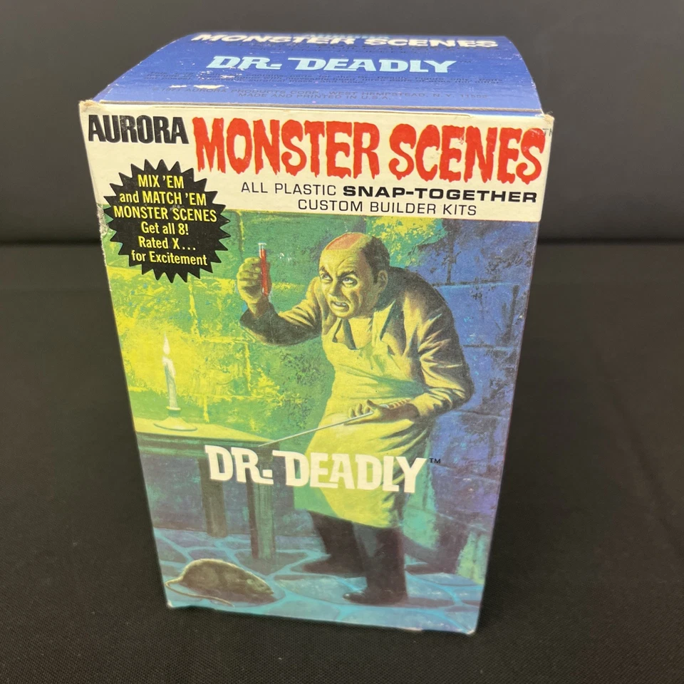 1971 Aurora Monster Scenes Dr. Deadly Factory Sealed 1st Edition Model Kit - Image 1 of 4