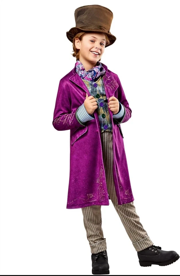 Rubie's Boy’s Multicolor Polyester Willy Wonka Halloween Costume - Large 10-12