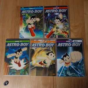 Astro Boy - The Complete Series 2003 TV Series DVD 5 Disc Set 50 Episodes No Box - Picture 1 of 7