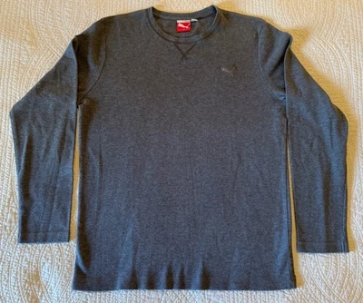 Camisa Puma Manga Larga Capa, Gris Jaspeado, Para Hombre Mediana Foto 1 de 4