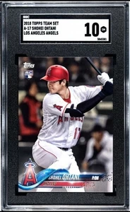 2018 Topps Team Set A-17 Shohei Ohtani	 SGC 10 GEM MINT RC Dodgers Rookie - Picture 1 of 1