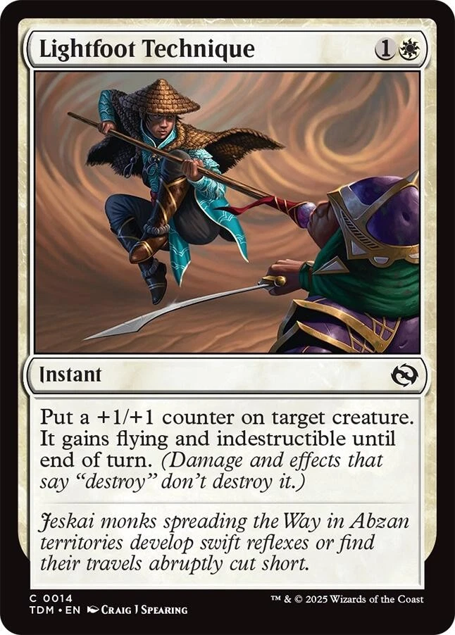 Lightfoot Technique 14 NM Foil Tarkir: Dragonstorm MTG EN - Image 1 of 1