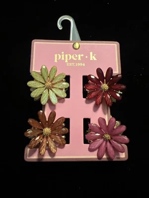 Piper • k FOUR (4) FLOWER 🌺 Mini Claw Clips - Image 1 of 4