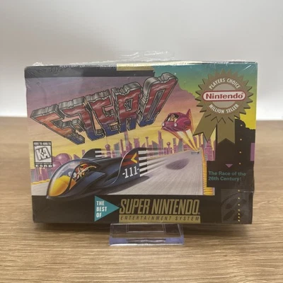 F-Zero (SNES, 1991) Player’s Choice. Factory Sealed /Brand New With Hang Tab. - Image 1 of 4