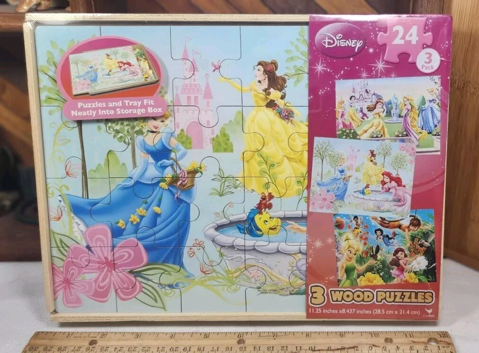 Cardinal 5 Wood Puzzle Set Disney Frozen Palace Pets Princesses a