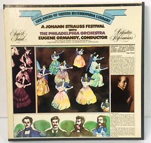 Reel To Reel Johann Strauss Festival w/ Philadelphia Orchestra 4 Track 3 3/4 IPS - Picture 1 of 4