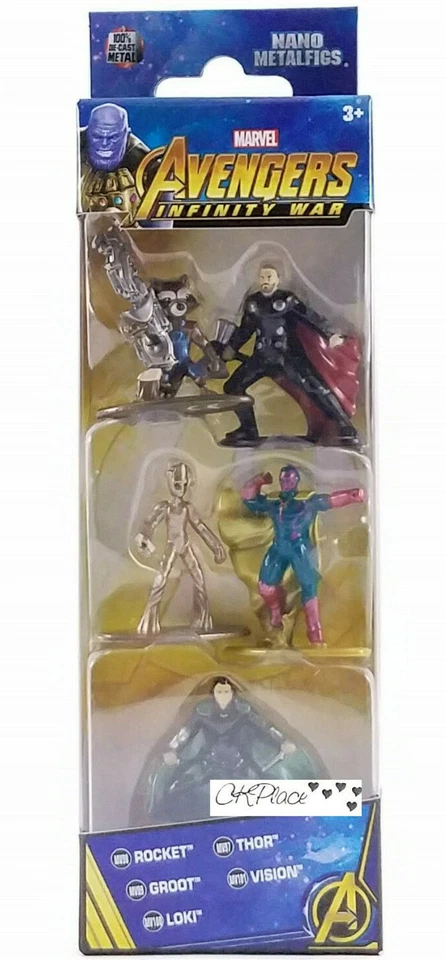 The Avengers Infinity War Nano Metalfigs Die-cast Metal Mini-figures Wave 2