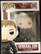 Funko POP Heroes Man of Steel Movie: General Zod Vinyl Figure #30 Non-Mint Box