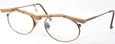 PG Vintage PG103/G13 Antique Gold /Light Brown Unique RARE EYEGLASSES 48-20-148 - Image 1 of 4