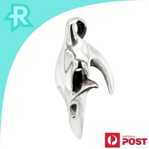 Eagle Skull Large Sterling Silver 925 Pendant - Picture 1 of 8