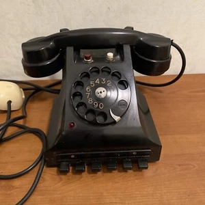 Telefono nero bachelite disco vintage - Centralino professionale FATME - Foto 1 di 9