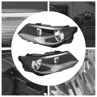 H15 12v Left + Right Halogen Headlight For 2012 2013 2014-2017 Volkswagen Tiguan Foto 1 de 4