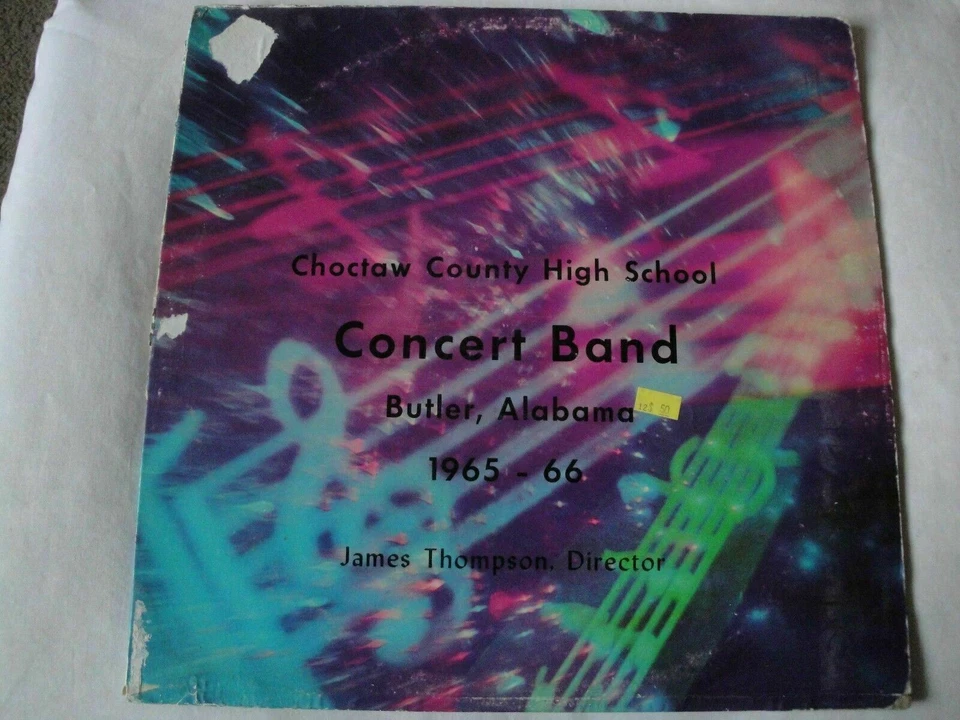 CHOCTAW COUNTY HIGH SCHOOL CONCERT BAND BUTLER, ALABAMA 65-66 VINYL LP MONO EX - Image 1 of 4