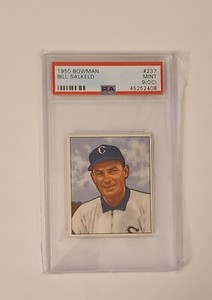 1950 BOWMAN #237 BILL SALKELD PSA 9 (OC) MINT!!!  WHITE SOX