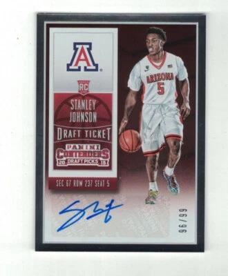 STANLEY JOHNSON 2015-16 Panini Contenders Draft Picks AUTO SILVER #/99 ROOKIE RC - Image 1 of 2