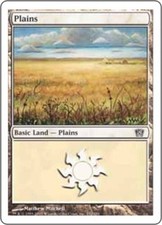Plains (332) - Foil ~ Moderately Played 8th Edition Eighth MTG Magic UltimateMTG