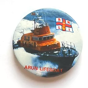 Arun Class Lifeboat RNLI Vintage Badge Pin Coastguard Sea Life Rescue Emergency - Picture 1 of 2